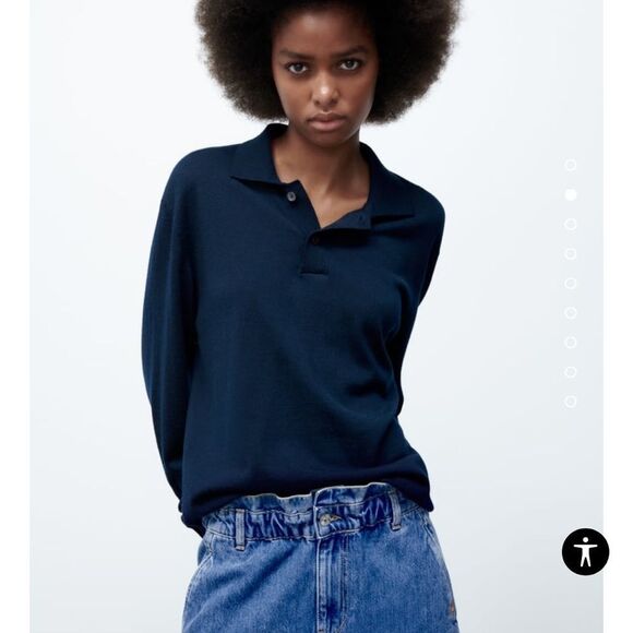 New Zara Baggy Paperback Elastic Waist Mom Jeans size 10 - Picture 3 of 12